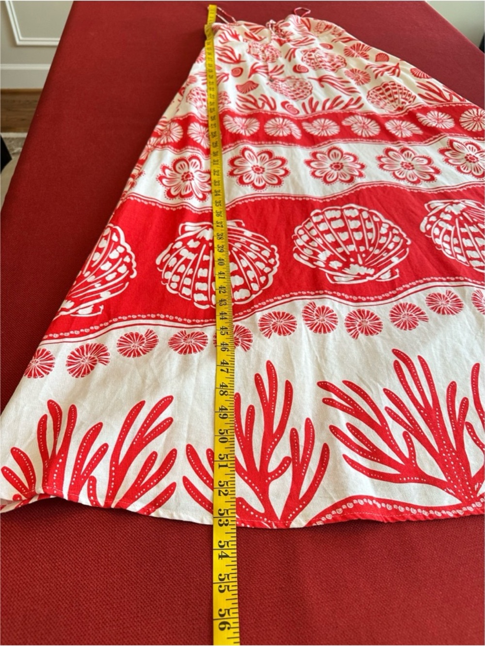 Calypso St. Barth Red and White Linen Blend Maxi Sundress, NWT, XS - Picture 12 of 16